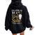 Become Big Sister 2022 Rabbit Women Oversized Hoodie Back Print Black