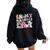 In My Birthday Era Groovy Retro Kid Happy Birthday Women Oversized Hoodie Back Print Black