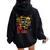 Black Afro Blessed Mom Christian African Mother's Day Women Oversized Hoodie Back Print Black