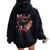 Blessed To Be Called Aunt Cute Flower Happy Women Oversized Hoodie Back Print Black