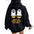 Boo Bees Don't Be Afraid Of My Boo Bees For Women Women Oversized Hoodie Back Print Black