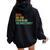 Bruh Did You Even Read The Directions Teacher Women Oversized Hoodie Back Print Black