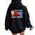 Busy Doing Mom Stuff Busy-Mom Bubble Tea Women Oversized Hoodie Back Print Black