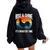 Chicken Farmer & Chicken Lover Rooster Women Oversized Hoodie Back Print Black