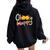 Choose Happy Positive Message Saying Quote Women Oversized Hoodie Back Print Black