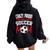 Crazy Proud Always Loud Soccer Mom Mother's Day Women Oversized Hoodie Back Print Black