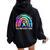Curing Cancer Takes A Village The Oncology Tribe Nurse Team Women Oversized Hoodie Back Print Black