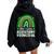 Cute One Lucky Assistant Principal Rainbow St Patrick’S Day Women Oversized Hoodie Back Print Black