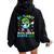 Dabbing Earth Day 2024 Groovy Go Planet It's Your Earth Day Women Oversized Hoodie Back Print Black