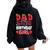 Dad Of The Berry First Birthday Of Girl Strawberry Father Women Oversized Hoodie Back Print Black