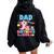 Dad Of The Birthday Axolotl Girl Dad And Mom Family Party Women Oversized Hoodie Back Print Black