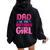 Dad And Mom Birthday Girl Family Matching Women Oversized Hoodie Back Print Black
