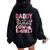 Daddy Of The Birthday Cowgirl Rodeo Party B-Day Girl Party Women Oversized Hoodie Back Print Black