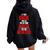 If Your Dick Was As Big As Your Mouth-Vulgar Profanity Women Oversized Hoodie Back Print Black