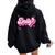 Dolly First Name Girl Vintage Style 70S Personalized Retro Women Oversized Hoodie Back Print Black