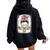 Early Head Start Life Messy Bun Back To School Teacher Women Women Oversized Hoodie Back Print Black