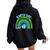 Earth Day Every Day Rainbow Earth Day Awareness Planet Women Oversized Hoodie Back Print Black