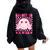 Eight Is A Vibe Groovy 8Th Birthday 8Yr Old 8 Year Old Girls Women Oversized Hoodie Back Print Black