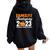 Family Thanksgiving 2023 Fall Turkey Family Group Matching Women Oversized Hoodie Back Print Black