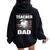 My Favorite Teacher Calls Me Dad Flag Teacher Women Oversized Hoodie Back Print Black