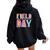 Field Day Fun Day Third Grade Field Trip Student Teacher Women Oversized Hoodie Back Print Black