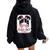 Field Day Vibes Messy Bun Field Day 2023 Girls Student Women Oversized Hoodie Back Print Black