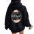 Floral Retirement This Girl Is Retired Est 2024 Women Oversized Hoodie Back Print Black