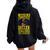 Weekend Forecast Crazy Soccer Mom Life Birthday Women Oversized Hoodie Back Print Black