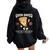 420 Retro Pizza Graphic Cute Chill Weed Women Oversized Hoodie Back Print Black