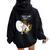 Adult Humor Jokes Who Came First Chicken Or Egg Women Oversized Hoodie Back Print Black