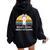 Mama-Llama Needs No Drama Mom Women Oversized Hoodie Back Print Black