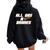 Motor Racing All Gas No Brakes Women Oversized Hoodie Back Print Black