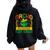 Nacho Average Flight Surgeon Mexican Cactus Women Oversized Hoodie Back Print Black