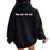 Too Old For Leo Quote Trendy Cool Too Old For Leo Women Oversized Hoodie Back Print Black