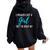 I Preach Like A Girl Idea Women Oversized Hoodie Back Print Black