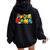 Gamer Super Nana Family Matching Game Super Nana Superhero Women Oversized Hoodie Back Print Black