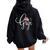 Gigi Flowers & Butterfly Fun For Grandma Grandmother Women Oversized Hoodie Back Print Black