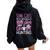 Girls Ghost Hunting Female Paranormal Investigator Women Oversized Hoodie Back Print Black