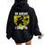 Girls Softball Catcher Go Ahead I Dare Ya Player Women Oversized Hoodie Back Print Black