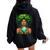 Green Mother Earth Day Gaia Save Our Planet Nature Recycling Women Oversized Hoodie Back Print Black