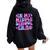 Groovy In My Middle School Era Back To School Teacher Women Oversized Hoodie Back Print Black