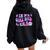 Groovy Retro In My Girl Dad Era Daddy Fathers Day Women Oversized Hoodie Back Print Black