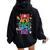 Groovy You Are Safe With Me Lgbtq Pride Month Women Oversized Hoodie Back Print Black
