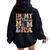 Groovy In My Softball Mom Era Mom Life Game Day Vibes Mama Women Oversized Hoodie Back Print Black