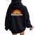 Hamilton Massachusetts Ma Vintage Rainbow Retro 70S Women Oversized Hoodie Back Print Black