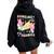Hanging With My Bunnies Nurse Happy Easter Day Women Oversized Hoodie Back Print Black