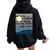 I Hate You To The Moon And Back Sarcastic Women Oversized Hoodie Back Print Black