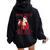 Ho Ho Hoy Se Bebe Ugly Christmas Dominican Women Oversized Hoodie Back Print Black