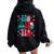 Ho Ho Ho Labor And Delivery Nurse Christmas Mother Baby Women Oversized Hoodie Back Print Black