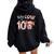 Holy Cow I'm 10 Highland Cow Print 10Th Birthday Girl Women Oversized Hoodie Back Print Black